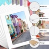 image:imageGolden State Art 10 Pack 8x10 White Picture Mat for 5x7 Photos  White Core Bevel Edge Acid Free 4ply Thick Framing Picture MatsClassic White