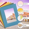 image:imageGolden State Art 10 Pack 8x10 White Picture Mat for 5x7 Photos  White Core Bevel Edge Acid Free 4ply Thick Framing Picture MatsMix