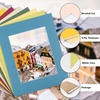 image:imageGolden State Art 10 Pack 8x10 White Picture Mat for 5x7 Photos  White Core Bevel Edge Acid Free 4ply Thick Framing Picture MatsMix