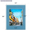 image:imageGolden State Art 10 Pack 8x10 White Picture Mat for 5x7 Photos  White Core Bevel Edge Acid Free 4ply Thick Framing Picture MatsMix
