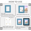 image:imageGolden State Art 10 Pack 8x10 White Picture Mat for 5x7 Photos  White Core Bevel Edge Acid Free 4ply Thick Framing Picture MatsMix