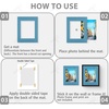image:imageGolden State Art 10 Pack 8x10 White Picture Mat for 5x7 Photos  White Core Bevel Edge Acid Free 4ply Thick Framing Picture MatsMix