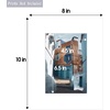 image:imageGolden State Art 10 Pack White 8x10 Mat for 5x7 Photo include BackingsBags  AcidFree PreCut Kit Mats Matte Sets with White Core Bevel Cut 45x65 Opening for 5x7 PhotosPictures Artwork and Prints8 x 10 Pack of 50 White Mat