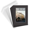 image:imageGolden State Art 10 Pack White 8x10 Mats for 5x7 PhotoBackingBag  PreCut Picture Mats Kits Mattes with White Core Bevel Cut 45x65 Opening for 5x7 PhotosBlack