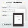 image:imageGolden State Art 10 Pack White 8x10 Mats for 5x7 PhotoBackingBag  PreCut Picture Mats Kits Mattes with White Core Bevel Cut 45x65 Opening for 5x7 PhotosBlack