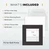 image:imageGolden State Art 10 Pack White 8x10 Mats for 5x7 PhotoBackingBag  PreCut Picture Mats Kits Mattes with White Core Bevel Cut 45x65 Opening for 5x7 PhotosBlack