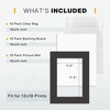 image:imageGolden State Art 10 Pack White 8x10 Mats for 5x7 PhotoBackingBag  PreCut Picture Mats Kits Mattes with White Core Bevel Cut 45x65 Opening for 5x7 PhotosBlack