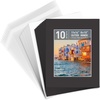 image:imageGolden State Art 10 Pack White 8x10 Mats for 5x7 PhotoBackingBag  PreCut Picture Mats Kits Mattes with White Core Bevel Cut 45x65 Opening for 5x7 PhotosBlack