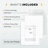 image:imageGolden State Art 10 Pack White 8x10 Mats for 5x7 PhotoBackingBag  PreCut Picture Mats Kits Mattes with White Core Bevel Cut 45x65 Opening for 5x7 PhotosWhite