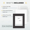 image:imageGolden State Art 10 Pack White 8x10 Mats for 5x7 PhotoBackingBag  PreCut Picture Mats Kits Mattes with White Core Bevel Cut 45x65 Opening for 5x7 PhotosBlack