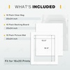 image:imageGolden State Art 10 Pack White 8x10 Mats for 5x7 PhotoBackingBag  PreCut Picture Mats Kits Mattes with White Core Bevel Cut 45x65 Opening for 5x7 PhotosWhite