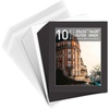 image:imageGolden State Art 10 Pack White 8x10 Mats for 5x7 PhotoBackingBag  PreCut Picture Mats Kits Mattes with White Core Bevel Cut 45x65 Opening for 5x7 PhotosBlack