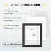 image:imageGolden State Art 10 Pack White 8x10 Mats for 5x7 PhotoBackingBag  PreCut Picture Mats Kits Mattes with White Core Bevel Cut 45x65 Opening for 5x7 PhotosBlack