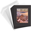 image:imageGolden State Art 10 Pack White 8x10 Mats for 5x7 PhotoBackingBag  PreCut Picture Mats Kits Mattes with White Core Bevel Cut 45x65 Opening for 5x7 PhotosBlack