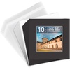 image:imageGolden State Art 10 Pack White 8x10 Mats for 5x7 PhotoBackingBag  PreCut Picture Mats Kits Mattes with White Core Bevel Cut 45x65 Opening for 5x7 PhotosBlack