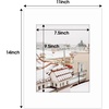 image:imageGolden State Art 10 Pack White Picture Mat 11x14 For 8x10 with BakcingBags  AcidFree PreCut 4PlyBevel Cut White Core 75x95 Opening for 8x10 PrintPhotosPictures and Artwork11 x 14 50Pack Mats