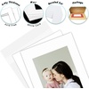 image:imageGolden State Art 10 Pack White Picture Mat 11x14 For 8x10 with BakcingBags  AcidFree PreCut 4PlyBevel Cut White Core 75x95 Opening for 8x10 PrintPhotosPictures and Artwork11 x 14 25Pack Full Set White