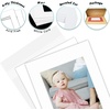 image:imageGolden State Art 10 Pack White Picture Mat 11x14 For 8x10 with BakcingBags  AcidFree PreCut 4PlyBevel Cut White Core 75x95 Opening for 8x10 PrintPhotosPictures and Artwork11 x 14 50Pack Complete Set