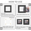 image:imageGolden State Art 15 Pack 5x7 White Picture Mat for 4x6 Photos  White Core Bevel Cut Acid Free 4ply Thick Framing MatsBlack