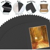 image:imageGolden State Art 15 Pack 5x7 White Picture Mat for 4x6 Photos  White Core Bevel Cut Acid Free 4ply Thick Framing MatsBlack