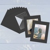 image:imageGolden State Art 15 Pack 5x7 White Picture Mat for 4x6 Photos  White Core Bevel Cut Acid Free 4ply Thick Framing MatsBlack