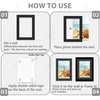 image:imageGolden State Art 15 Pack 5x7 White Picture Mat for 4x6 Photos  White Core Bevel Cut Acid Free 4ply Thick Framing MatsBlack