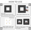 image:imageGolden State Art 15 Pack 5x7 White Picture Mat for 4x6 Photos  White Core Bevel Cut Acid Free 4ply Thick Framing MatsBlack