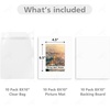image:imageGolden State Art 20 Pack 8x10 White Picture Mats for 5x7 Pictures  Acid Free White Core Bevel Cut Picture Matting with 45 x 65 Opening for 5x7 Photos10 Set Combo 8x10