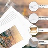 image:imageGolden State Art 20 Pack 8x10 White Picture Mats for 5x7 Pictures  Acid Free White Core Bevel Cut Picture Matting with 45 x 65 Opening for 5x7 Photos10 Set Combo 8x10