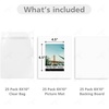 image:imageGolden State Art 20 Pack 8x10 White Picture Mats for 5x7 Pictures  Acid Free White Core Bevel Cut Picture Matting with 45 x 65 Opening for 5x7 Photos25 Set Combo 8x10