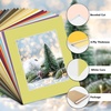 image:imageGolden State Art 20 Pack Mixed Color Photo Mats 11x14 for 8x10 Mats Only  AcidFree PreCut75x95 Opening 4Ply Bevel Cut White Core Photo Matte Matting11x14 Pack of 25 Mix Colors Mats
