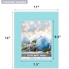 image:imageGolden State Art 20 Pack Mixed Color Photo Mats 11x14 for 8x10 Mats Only  AcidFree PreCut75x95 Opening 4Ply Bevel Cut White Core Photo Matte Matting11x14 Pack of 50 Mix Colors Mats