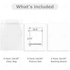 image:imageGolden State Art 25 Pack 16x20 Mat for 11x14 Pictures with Backing amp Bags  Black Color AcidFree PreCut 105x135 Opening for 11x14 Pictures amp Prints White Core Bevel Cut Mattes SetsWhite