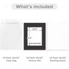 image:imageGolden State Art 25 Pack 16x20 Mat for 11x14 Pictures with Backing amp Bags  Black Color AcidFree PreCut 105x135 Opening for 11x14 Pictures amp Prints White Core Bevel Cut Mattes SetsBlack