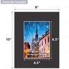 image:imageGolden State Art 25 Pack Black PreCut 8x10 Picture Mat for 5x7 Photo  AcidFree White Core Bevel Cut Frame Mattes with 45x65 inch Opening for 5x7 Prints Pictures Artworks8 x 10 Pack of 25 Black Mat