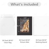 image:imageGolden State Art 25 Pack Black PreCut 8x10 Picture Mat for 5x7 Photo  AcidFree White Core Bevel Cut Frame Mattes with 45x65 inch Opening for 5x7 Prints Pictures Artworks8 x 10 Pack of 50 Black Complete Set