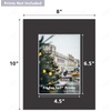 image:imageGolden State Art 25 Pack Black PreCut 8x10 Picture Mat for 5x7 Photo  AcidFree White Core Bevel Cut Frame Mattes with 45x65 inch Opening for 5x7 Prints Pictures Artworks8 x 10 Pack of 50 Black Mat