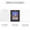 image:imageGolden State Art 25 Pack Black PreCut 8x10 Picture Mat for 5x7 Photo  AcidFree White Core Bevel Cut Frame Mattes with 45x65 inch Opening for 5x7 Prints Pictures Artworks8 x 10 Pack of 25 Black Complete Set