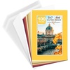 image:imageGolden State Art 25 Pack Mixed Color Picture Mats 5x7 for 4x6 Mats Only  AcidFree PreCut75x95 Opening 4Ply Bevel Cut White Core Photo Matte Matting in PremierComplete Set
