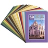 image:imageGolden State Art 25 Pack Mixed Color Picture Mats 5x7 for 4x6 Mats Only  AcidFree PreCut75x95 Opening 4Ply Bevel Cut White Core Photo Matte Matting in PremierMix Color Mats