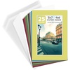 image:imageGolden State Art 25 Pack Mixed Color Picture Mats 5x7 for 4x6 Mats Only  AcidFree PreCut75x95 Opening 4Ply Bevel Cut White Core Photo Matte Matting in PremierComplete Set