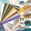 image:imageGolden State Art 25 Pack Mixed Color Picture Mats 5x7 for 4x6 Mats Only  AcidFree PreCut75x95 Opening 4Ply Bevel Cut White Core Photo Matte Matting in PremierComplete Set