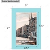 image:imageGolden State Art 25 Pack Mixed Color Picture Mats 5x7 for 4x6 Mats Only  AcidFree PreCut75x95 Opening 4Ply Bevel Cut White Core Photo Matte Matting in PremierMix Color Mats