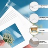 image:imageGolden State Art 5 Pack 16x20 Mat for 11x14 Pictures with Backing amp Bags  Black Color AcidFree PreCut 105x135 Opening for 11x14 Pictures amp Prints White Core Bevel Cut Mattes SetsWhite