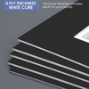 image:imageGolden State Art 5 Pack Double mat 11x14 for 8x10 Photo Black Over Black  AcidFree PreCutMat 75x95 Opening White Core Bevel Cut 8 Ply Double Mat adds elegant depth to framed photos and artworkBlack Over White