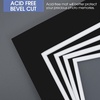 image:imageGolden State Art 5 Pack Double mat 11x14 for 8x10 Photo Black Over Black  AcidFree PreCutMat 75x95 Opening White Core Bevel Cut 8 Ply Double Mat adds elegant depth to framed photos and artworkBlack Over White