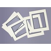 image:imageGolden State Art 5 Pack Double mat 11x14 for 8x10 Photo Black Over Black  AcidFree PreCutMat 75x95 Opening White Core Bevel Cut 8 Ply Double Mat adds elegant depth to framed photos and artworkIvory Turret Over Dignity Blue