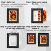 image:imageGolden State Art 5 Pack Double mat 11x14 for 8x10 Photo Black Over Black  AcidFree PreCutMat 75x95 Opening White Core Bevel Cut 8 Ply Double Mat adds elegant depth to framed photos and artworkBlack Over White