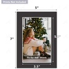 image:imageGolden State Art 50 Pack AcidFree Black 5x7 Picture Mat for 4x6 Photo  AcidFree PreCut 35x55 Opening 4Ply Bevel Cut Matte  White Core For 4x6 PrintsPictures and Artwork5x7 Pack of 50