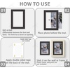 image:imageGolden State Art 50 Pack AcidFree Black 5x7 Picture Mat for 4x6 Photo  AcidFree PreCut 35x55 Opening 4Ply Bevel Cut Matte  White Core For 4x6 PrintsPictures and Artwork5 x 7 25Pack Black Mats